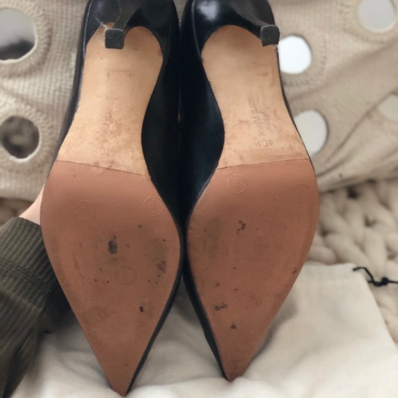 Size 40.5 Manolo Blahnik Black Para Pumps - Picture 3 of 4